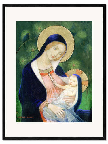 Framed art print Madonna and child