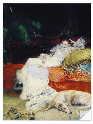 Selvklebende plakat Sarah Bernhardt