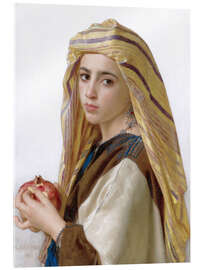 Obraz na szkle akrylowym Girl with a pomegranate