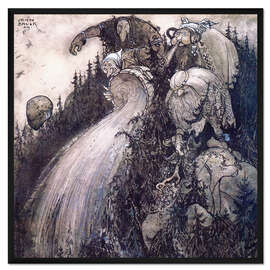 Gerahmter Kunstdruck Troll des Waldes