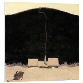 Magnettafel Das Ferienhaus am Fuße des Berges