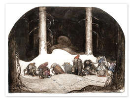 Wall print  In the christmas night - John Bauer