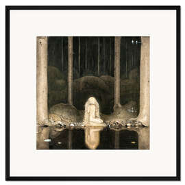 Gerahmter Kunstdruck Prinzessin Tuvstarr sitzt immer noch dort, wehmütig ins Wasser schauend