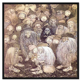 Gerahmter Kunstdruck Die Trolle und der Junge