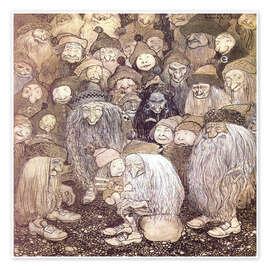 Wall print  The trolls and the gnome boy - John Bauer