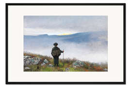 Gerahmter Kunstdruck Weit, weit weg schimmerte Soria Moria Palace wie Gold