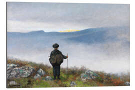 Magnettafel Weit, weit weg schimmerte Soria Moria Palace wie Gold