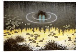Acrylic print  Nøkken, The Monster of the Lake - Theodor Kittelsen