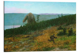 Magnettafel Der Mann und der Troll