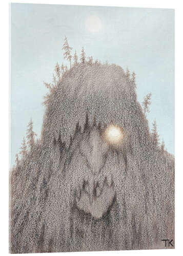 Akrylbilde Skogtroll