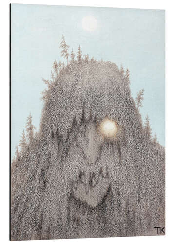 Aluminiumsbilde Skogtroll