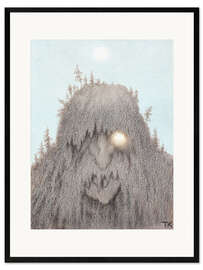 Innrammet kunsttrykk Skogtroll - Theodor Kittelsen