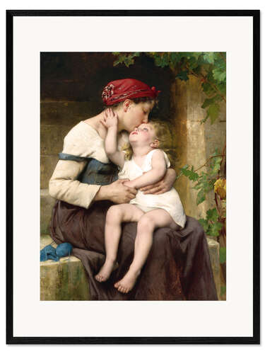 Impresión de arte enmarcada Mother With Child