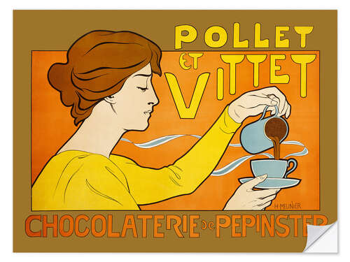 Sticker mural Pollet et Vittet, Chocolaterie de Pepinster