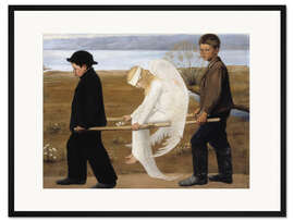 Gerahmter Kunstdruck Der verwundete Engel