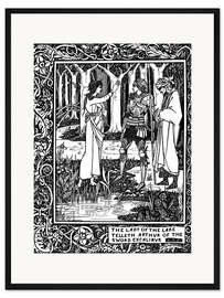 Gerahmter Kunstdruck Die Dame des Sees und Arthur