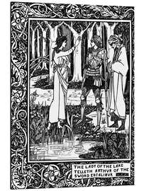 Magnettafel Die Dame des Sees und Arthur