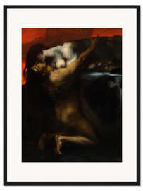 Gerahmter Kunstdruck Kuß der Sphinx