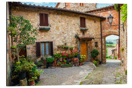 Magnettafel Mediterraner Hinterhof