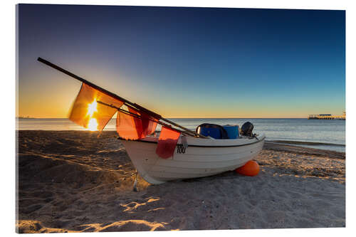 Acrylic print Fishing boat on the Baltic Sea