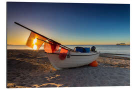 Aluminiumtavla Fishing boat on the Baltic Sea