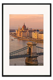 Gerahmter Kunstdruck Budapest Abendstimmung