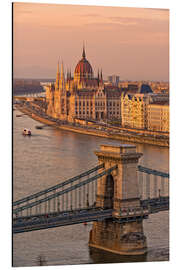 Magnettafel Budapest Abendstimmung