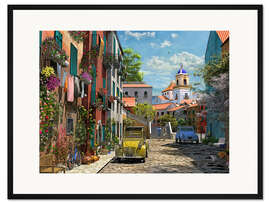 Gerahmter Kunstdruck Mediterraner Morgen