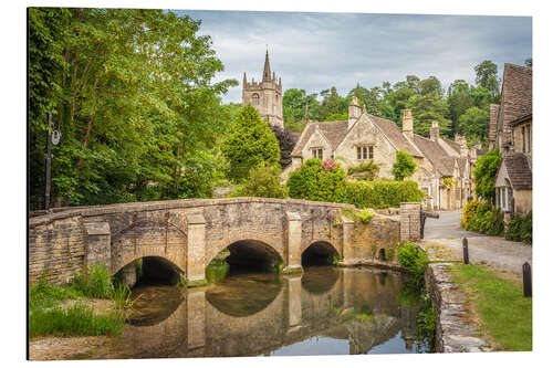 Aluminium print The village of Castle Combe, Wiltshire (England)