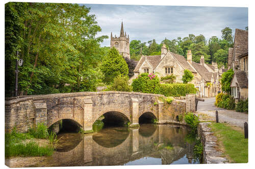 Lerretsbilde The village of Castle Combe, Wiltshire (England)