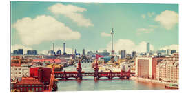 Gallery print berlin skyline retro