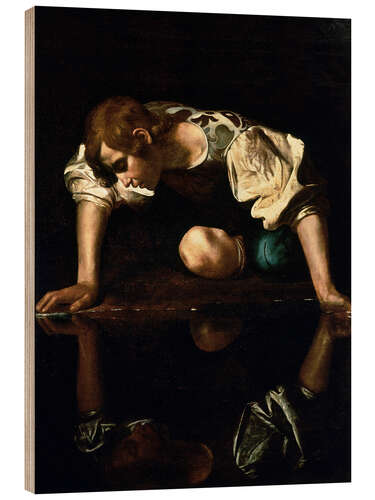 Wood print Narcissus