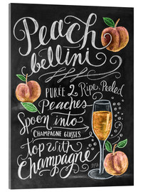 Acrylglasbild  Peach Bellini Rezept (Englisch) - Lily &amp; Val