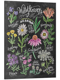 Magnettafel Wildblumen (Englisch)