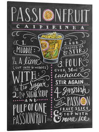 Magnettafel Passionsfrucht-Caipirinha Rezept (Englisch)