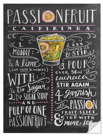 Wall sticker Passion Fruit Caipirinha recipe