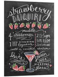 Magnettafel Erdbeer-Daiquiri Rezept (Englisch)