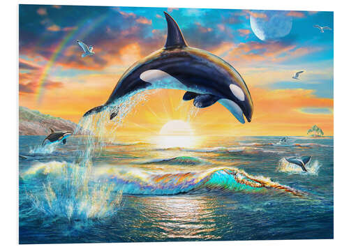 Foam board print Orca dawn