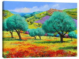 Canvas print 24460 Olive grove facing the sea Kopie