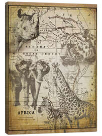 Lærredsbillede  The Spirit of Africa - Andrea Haase