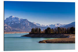 Cuadro de aluminio Lake in Bavaria with Alps