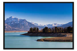 Gerahmter Kunstdruck Forggensee im Allgäu