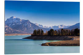 Gallery print Lake in Bavaria with Alps