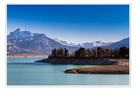 Plakat Lake in Bavaria with Alps - Michael Helmer