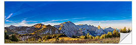 Självhäftande poster Sunrise in the Bavarian Alps