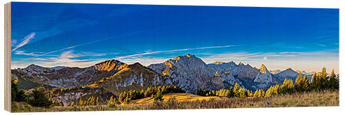 Quadro de madeira Sunrise in the Bavarian Alps