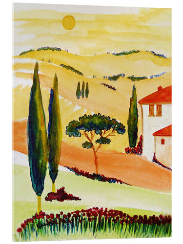 Acrylic print Tuscany Idyll 5