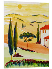 Foam board print Tuscany Idyll 5