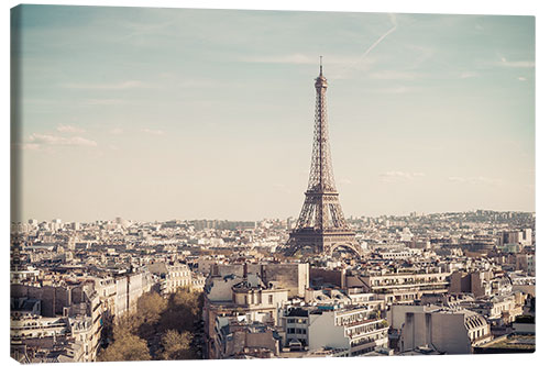 Tableau sur toile Paris et la tour Eiffel