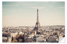 Selvklebende plakat Paris in summer